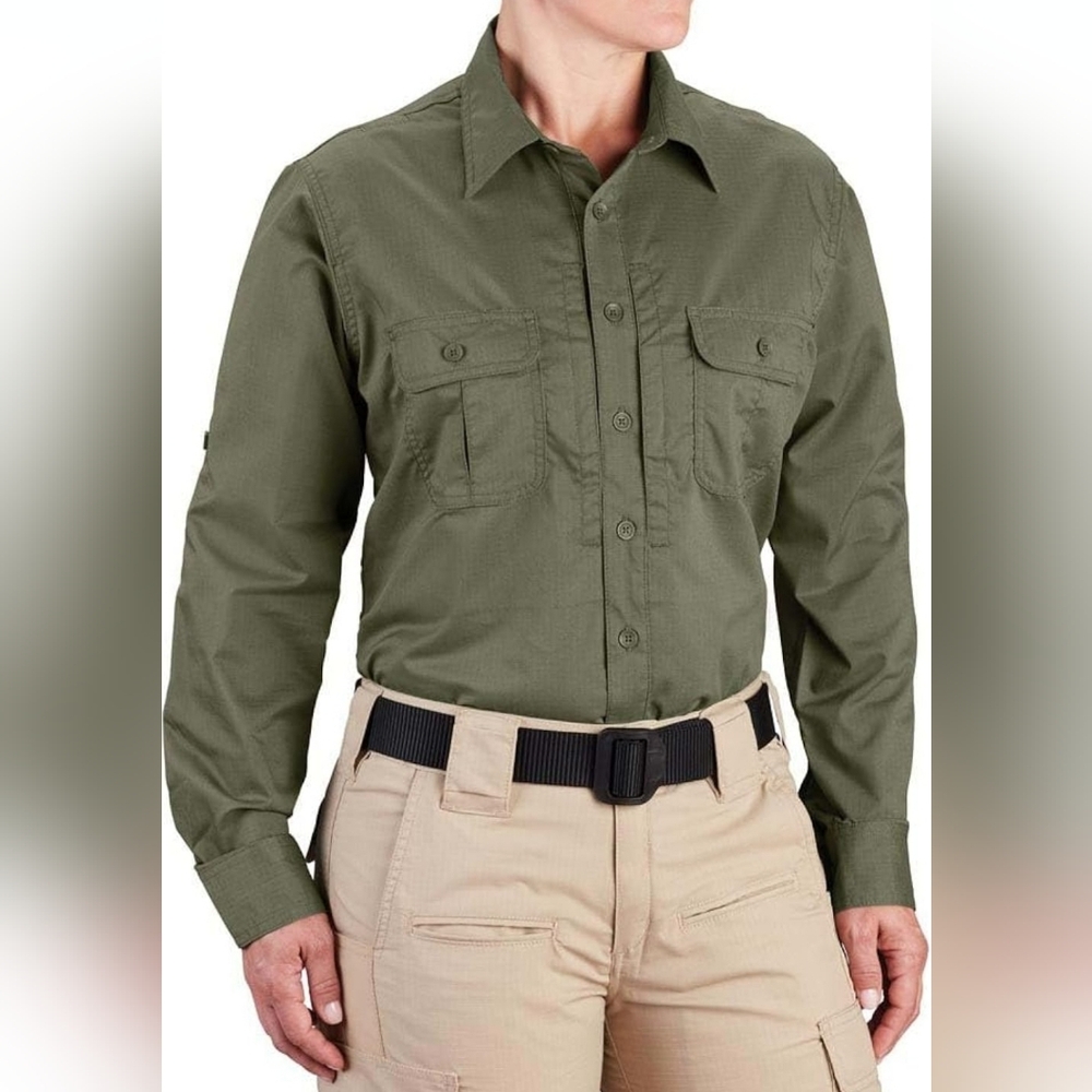 NWT Green Propper Long Sleeve Women's Kinetic Shirt